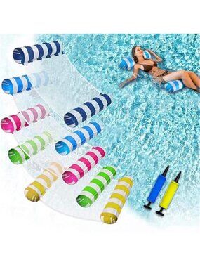 5 Pack XL Pool Floats 4 in 1 Hammock Saddle Lounge Chair Adult Float Set